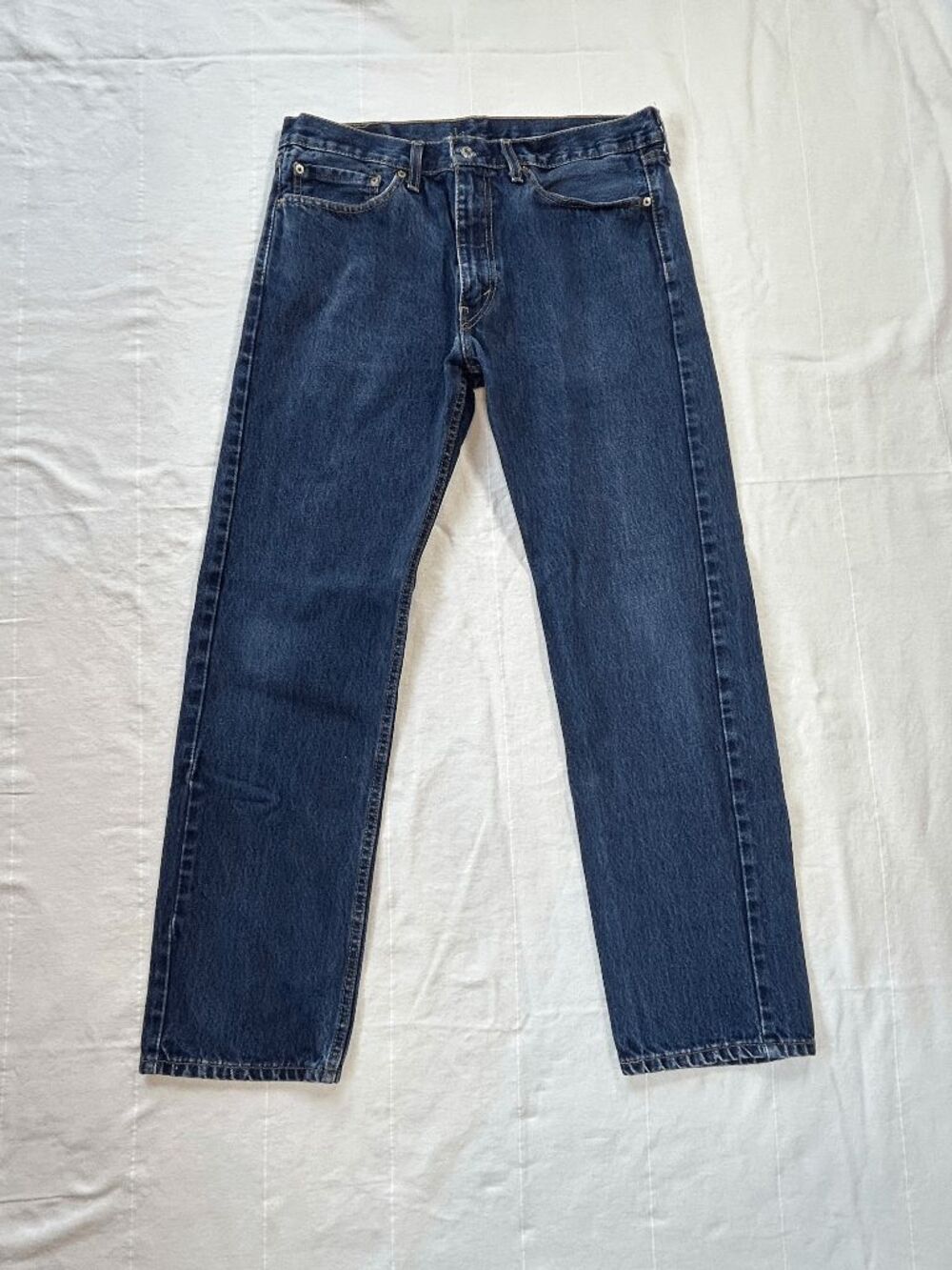 Men's Levi Strauss & CO 505 Jeans W35 X L32 Dark Wash Classic